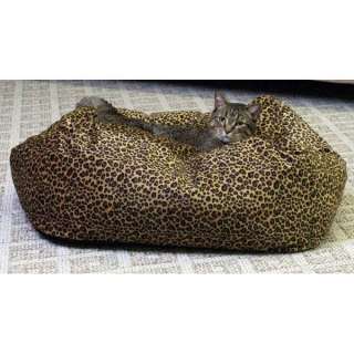 Kitty Cuddle Cube Large Cat Bed Leopard 24 655199031726  