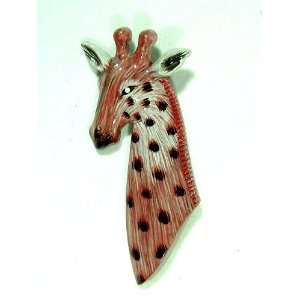   Pack Handpainted Giraffe Head Pin (Set Of 12)