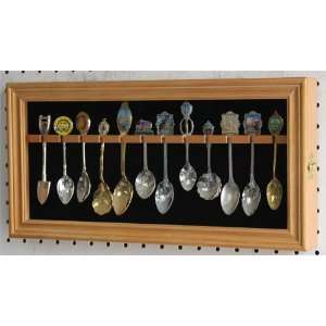/Silver Spoon Display Case Rack Cabinet Holder Shadow Box, Real Glass 