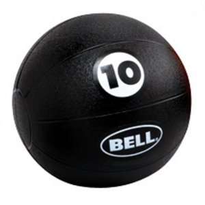 Bell Fitness Medicine Ball (Black 10 Pound)  Sports 