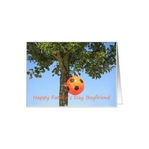  Boyfriend Happy Fathers Day Football in tree Card Health 