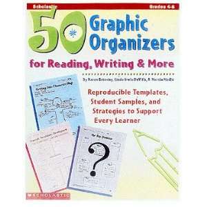 Scholastic SC 0590004840 50 Graphic Organizers For Reading 