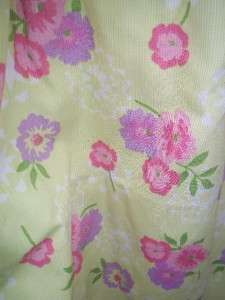 Laura Ashley Girls Yellow Floral Dress Size 6  