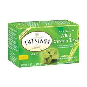   Twinings Mint Green Tea, 1.41 Ounce Box (20 Tea Bags) 