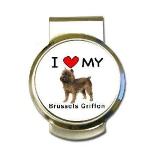  I Love My Brussels Griffon Money Clip