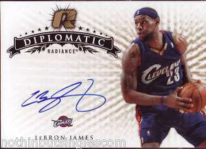 2008 09 Radiance Diplomatic Autographs LeBron James  