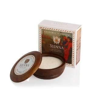  Crabtree & Evelyn Sienna   Shave Soap in Wooden Bowl 