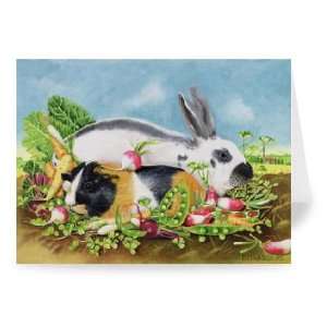  Rabbit and Guinea Pig, 1998 (acrylic on   Greeting Card 