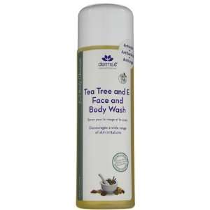 Derma E Natural Bodycare Face & Body Wash, Tea Tree & Vitamin E, 8 oz 