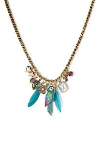 Betsey Johnson Parrot Charm Necklace  