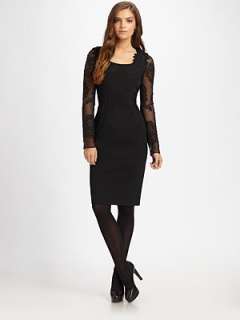 Elie Tahari   Reese Embroidered Knit Dress    