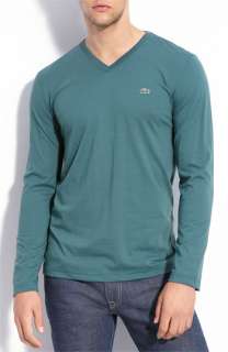 Lacoste Pima Cotton V Neck T Shirt  