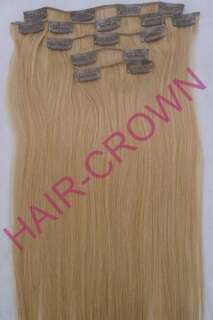 Clip In Remy Real Human Hair Extensions New Full Head 16 18 20 22 