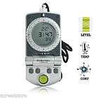 Handheld Digital Compass Clock Thermometer Deluxe Ed