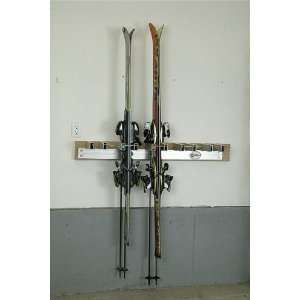  Ski Rack Wall Unit   Locks 5 Pair of Skis with Ski Key 