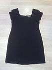 RACHEL PALLY Black Cap Sleeve Knee Length Tunic Dress S  