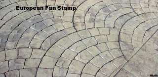 European Fan Decorative Concrete Cement Stamp Rigid/Thick with 