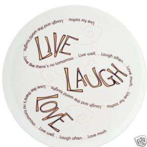PLATE LIVE, LAUGH, LOVE Life circle plate by Carson  