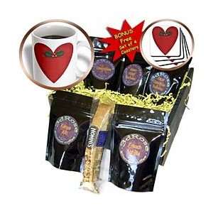     Red Heart With Holly   Coffee Gift Baskets   Coffee Gift Basket