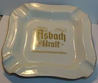 VTG HEINRICH Germany Ceramic Ashtray ASBACH URALT WINE  