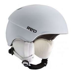  Red Hi Fi Snowboard Helmet White