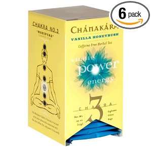 Chanakara Caffeine Free Herbal Tea, Vanilla Honeybush, Tea Bags, 18 