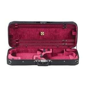  Heritage Challenger Double 4/4 Violin Case   Red Musical 