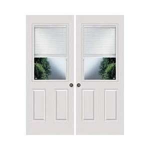 Exterior Door Blinds Between Glass Steel Half Lite Pair (Single also 