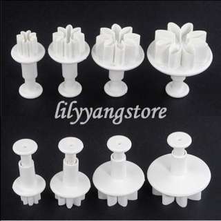 4X Sugarcraft Cake Making Decorating Plunger Cutter Tool Daisy Flower 
