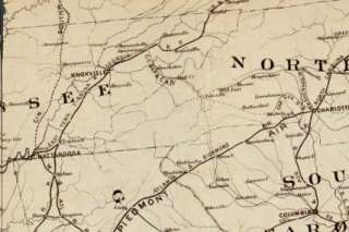 1878 Map of Baltimore and Ohio RailRoad  