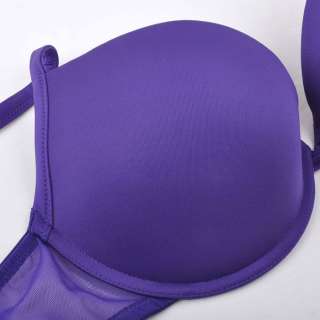 D194 6 M&S Smooth Push up T shirt Bra Purple 30DD / 65E  