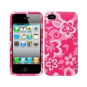  Hot Pink Combo Flowers Crystal 2D Hard Case Cover for 