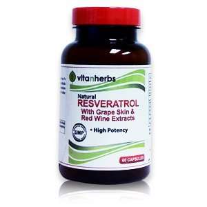  Vitanherbs Resveratrol With Grape Skin & Red Wine Extract 