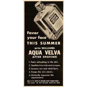  1935 Ad Williams Aqua Velva Mens After Shave Skin Care 