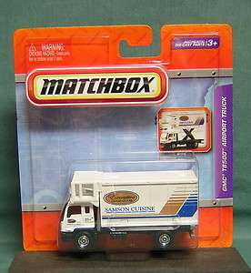 MATCHBOX 164 SCALE GMC T8500 AIRPORT TRUCK with RAISING CARGO BOX 