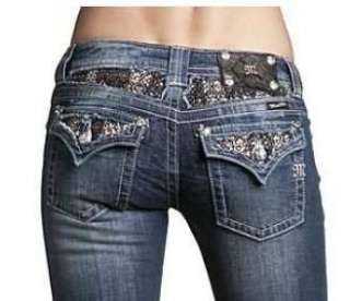  Womens Miss Me Jeans Brand NEW Design Black/Silver 