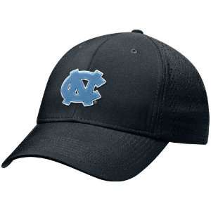 Nike North Carolina Tar Heels (UNC) Black Perforated Swoosh Flex Fit 