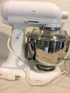KITCHEN AID STAND MIXER WITH MEAT GRINDER,2 BOWLS/LIDS,SAUSAGE 