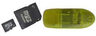 2GB TF / Micro SD card +Free Adapter USB SD Card Reader  