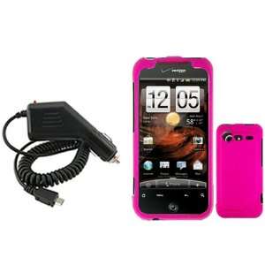  Brand HTC Incredible2 6350 Combo Rubber Hot Pink Protective Case 