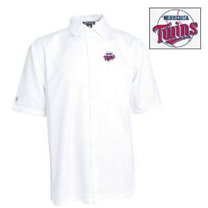  Minnesota Twins Premiere Shirt by Antigua   White Large 