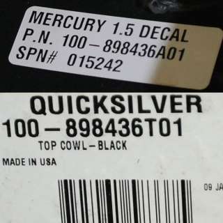 MERCURY OPTIMAX 90 HP OUTBOARD BOAT MOTOR COWLING  