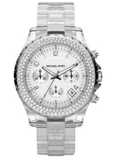 NEW MICHAEL KORS MK5337 CLEAR OVERSIZED CRYSTALS LADIES WATCH CHIC 