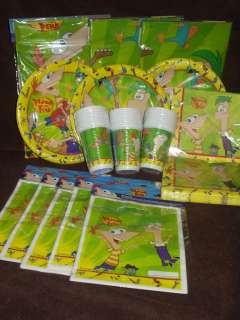 Phineas and Ferb 133 Pce Birthday PARTY PACK/SET for 30  