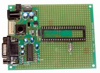 Assembled PIC Microchip PIC P40 prototype board  