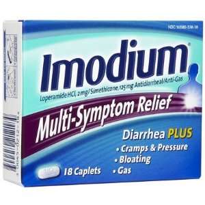  Imodium Multi Symptom Relief Caplets 18ct (Quantity of 4 