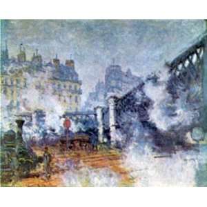  The Europe Bridge Saint Lazare station in Paris by Monet 