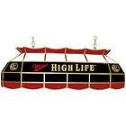Miller High Life Beer 40 Billiard Pool Table Stained Glass Light 