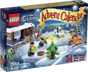   2011 HOLIDAY ADVENT CALENDER SET 7553 MINI FIGURES COPS ROBBERS  