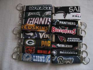 NFL   National Football Conference   Fabric Key Chains/Fobs  